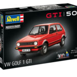 Подаръчен сглобяем модел VW Golf 1 GTi 50 години 121 части, Revell