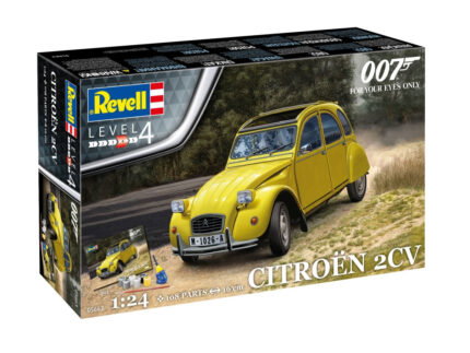 Подаръчен сглобяем модел James Bond Citroen 2 CV 108 части, Revell