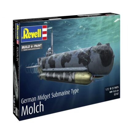 Сглобяем модел немска миниподводница Molch 35 части, Revell