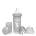 Шише против колики 260 мл сиво Twistshake