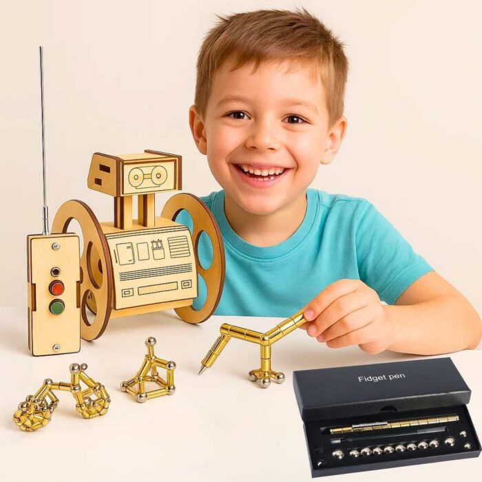 stem-duo-robot-aleks-i-magiceska-magnitna-himikalka-6910461010414 STEM Дуо Робот Алекс и Магическа Магнитна химикалка