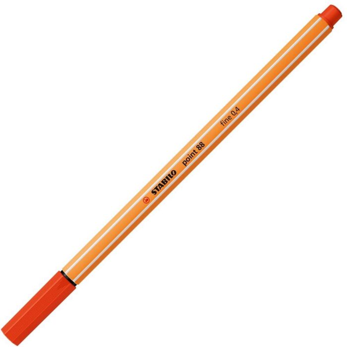Тънкописец, Stabilo, Point 88 fine 0.4, Червен Тънкописец Point 88 fine 0.4 Червен, Stabilo