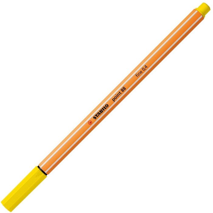 Тънкописец, Stabilo, Point 88 fine 0.4, Лимонено жълт Тънкописец Point 88 fine 0.4 Лимонено жълт, Stabilo