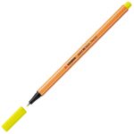 Тънкописец Point 88 fine 0.4 Неоново жълт, Stabilo - Image 2