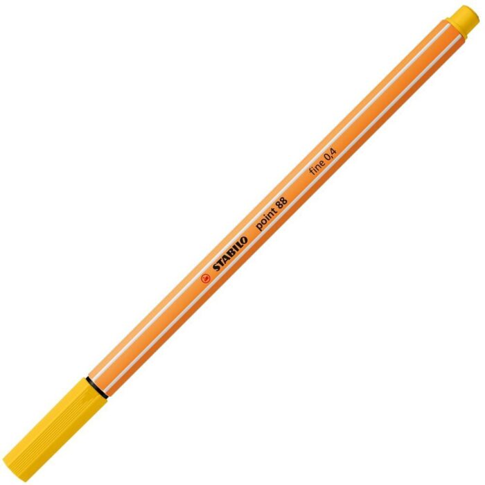 Тънкописец, Stabilo, Point 88 fine 0.4, Жълт Тънкописец Point 88 fine 0.4 Жълт, Stabilo