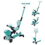 Тротинетка Baby Learn 360 Flash Lights мента, Globber - Image 13