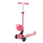 Тротинетка Baby Learn 360 Flash Lights розова, Globber - Image 4