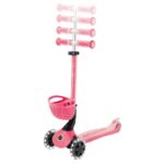 Тротинетка Baby Learn 360 Flash Lights розова, Globber - Image 12