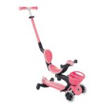 Тротинетка Baby Learn 360 Flash Lights розова, Globber - Image 5