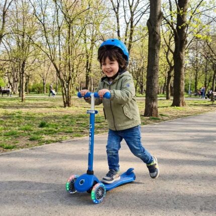 Тротинетка Go Up Sporty Lights тъмно синя, Globber