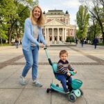 Тротинетка Baby Learn 360 Flash Lights мента, Globber