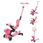 Тротинетка Baby Learn 360 Flash Lights розова, Globber - Image 14