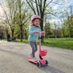Тротинетка Baby Learn 360 Flash Lights розова, Globber - Image 2