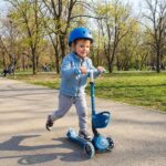 Тротинетка Baby Learn 360 Flash Lights синя, Globber