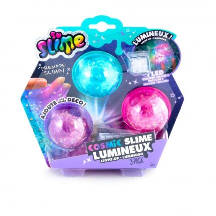 Творчески комплект Светещ космически слайм, 3 цвята, Canal Toys