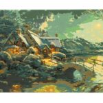 Творчески комплект рисуване по номера Коледна лунна светлина, Craft Buddy