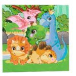 Творчески комплект рисуване по номера Семейство динозаври, Craft Buddy