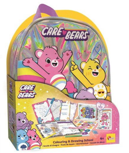 Творчески комплект Care Bears 2 в 1 раница с комплект за рисуване, Lisciani