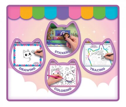 Книжка с активности Gabby's Dollhouse Gab tastic, Lisciani