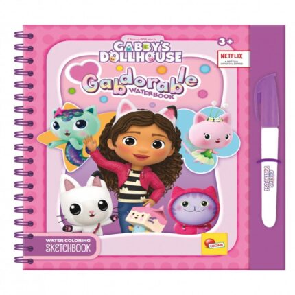 Книжка с вода Gabby's Dollhouse Gabdorable, Lisciani
