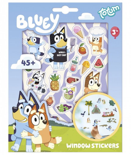 Творчески комплект Bluey Стикери за стъкло, 45 броя, Totum