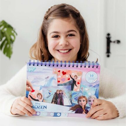 Книжка за оцветяване и стикери Frozen 2 в 1, Totum