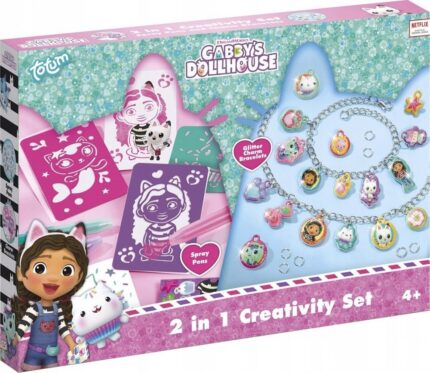 Гривни и рисуване Gabby's Dollhouse 2 в 1, Totum