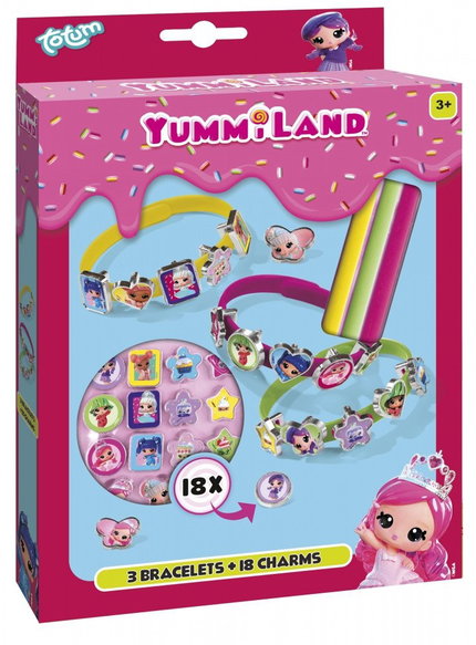 Творчески комплект YummiLand Направи сам гривни, 3 броя, Totum