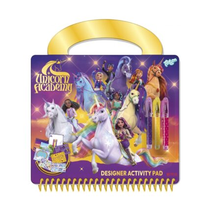 Творчески комплект Unicorn academy Книжка с активности, Totum