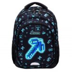 Ученическа раница Тъмен Пиксел AB300, 42 см, Astra - Image 3