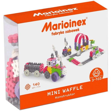 Конструктор розов, 140 части, Marioinex