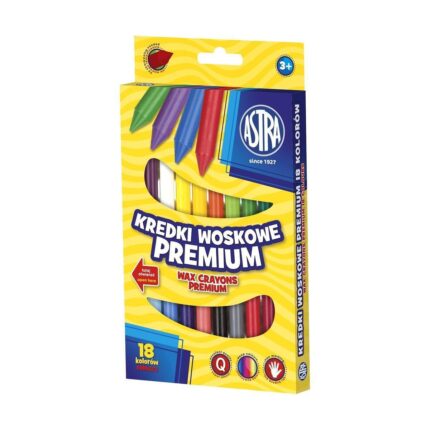Восъчни пастели 18 цвята, Astra