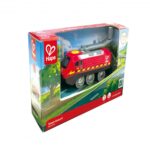 Енергиен влак с манивела и USB червен, Hape - Image 6