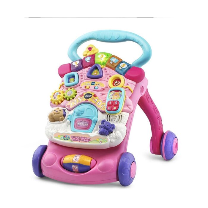 Занимателна проходилка - Розова Занимателна проходилка 2 в 1 розова, VTech