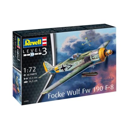 Сглобяем модел, Revell, Изтребител Focke Wulf Fw190 F-8, 46 части