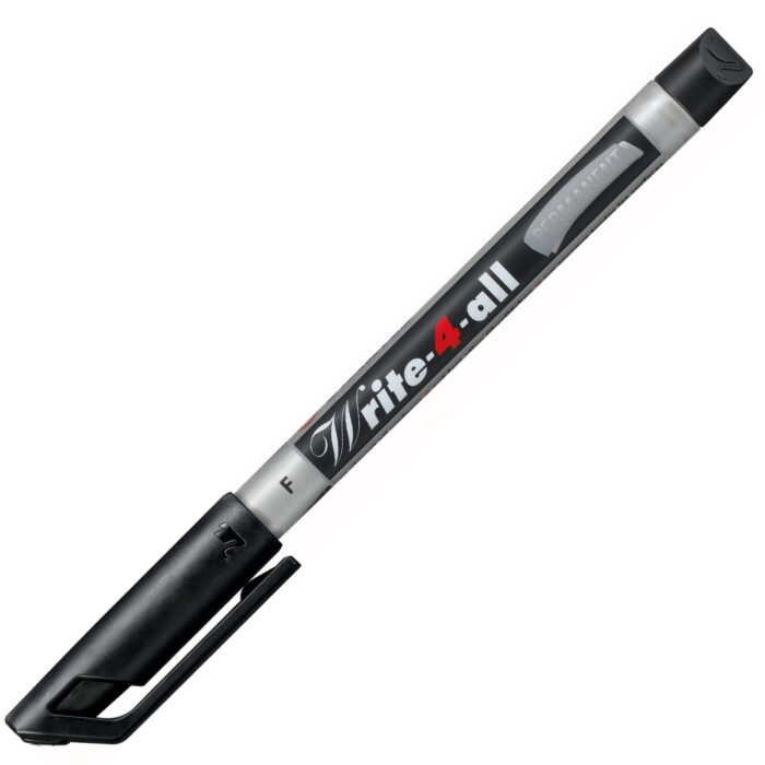 156-46 Перманентен маркер, Stabilo, Write-4-All, Фин писец F, Черен - Image 1
