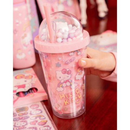 Чаша със сламка CoolPack Hello Kitty, Pastel 2, 450 мл