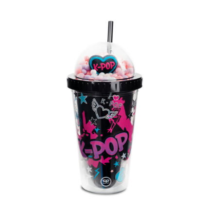 Чаша със сламка CoolPack K-POP Dark, 450 мл