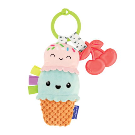 Бебешка мека играчка, Infantino, С гризалка, Сладолед