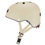 Детска каска за колело и тротинетка Globber Primo Lights XS/S (48-53CM) - бежова - Image 6