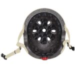 Детска каска за колело и тротинетка Globber Primo Lights XS/S (48-53CM) - бежова - Image 3