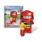 Конструктор мини фигурка пожарникар, Banbao – снимка 2 от 2