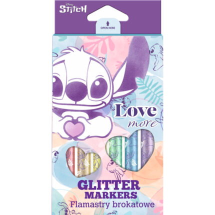 Брокатни флумастери Colorino Stitch, Pastel, 6 цвята