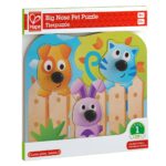 Бебешки дървен пъзел Hape Животни