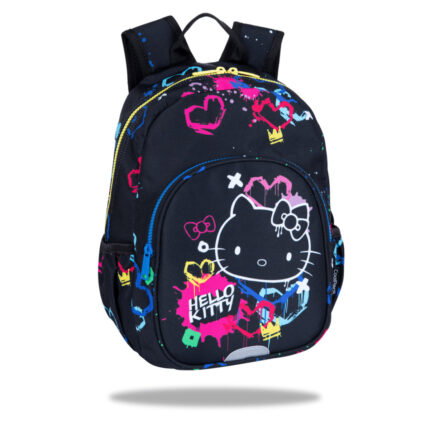 Детска раница за детска градина CoolPack Toby Hello Kitty, Neon Black
