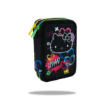 Ученически несесер CoolPack Jumper 2 Hello Kitty Neon Black с пособия
