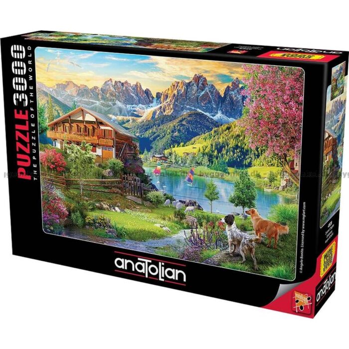 PG-4928-wm Пъзел Anatolian Хижа в Доломитите