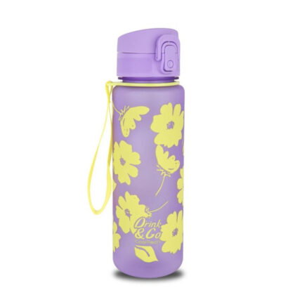 Бутилка за вода CoolPack Brisk Flores Lila, 600 мл