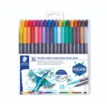 Акварелни флумастри Staedtler Design Journey, двувърхи, 36 цвята