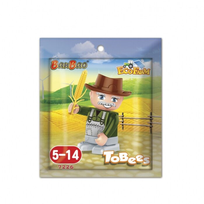 banbao-7226-3 Конструктор, BanBao, Мини фигурка, Фермер, 4 см - Image 1